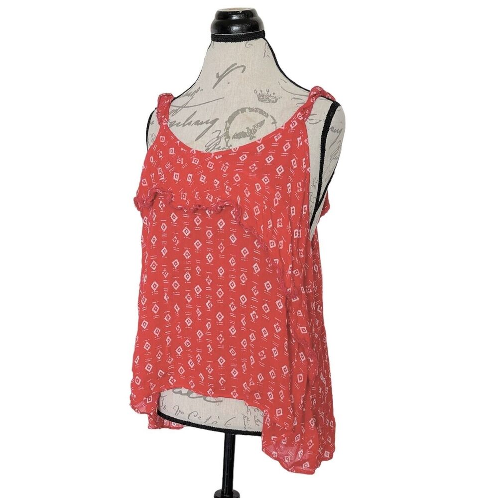 Xhilaration Womens Blouse Plus Sz XXL Off the Shoulder Ruffle Trim Bohemian